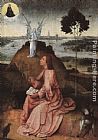 Hieronymus Bosch Canvas Paintings - St. John on Patmos